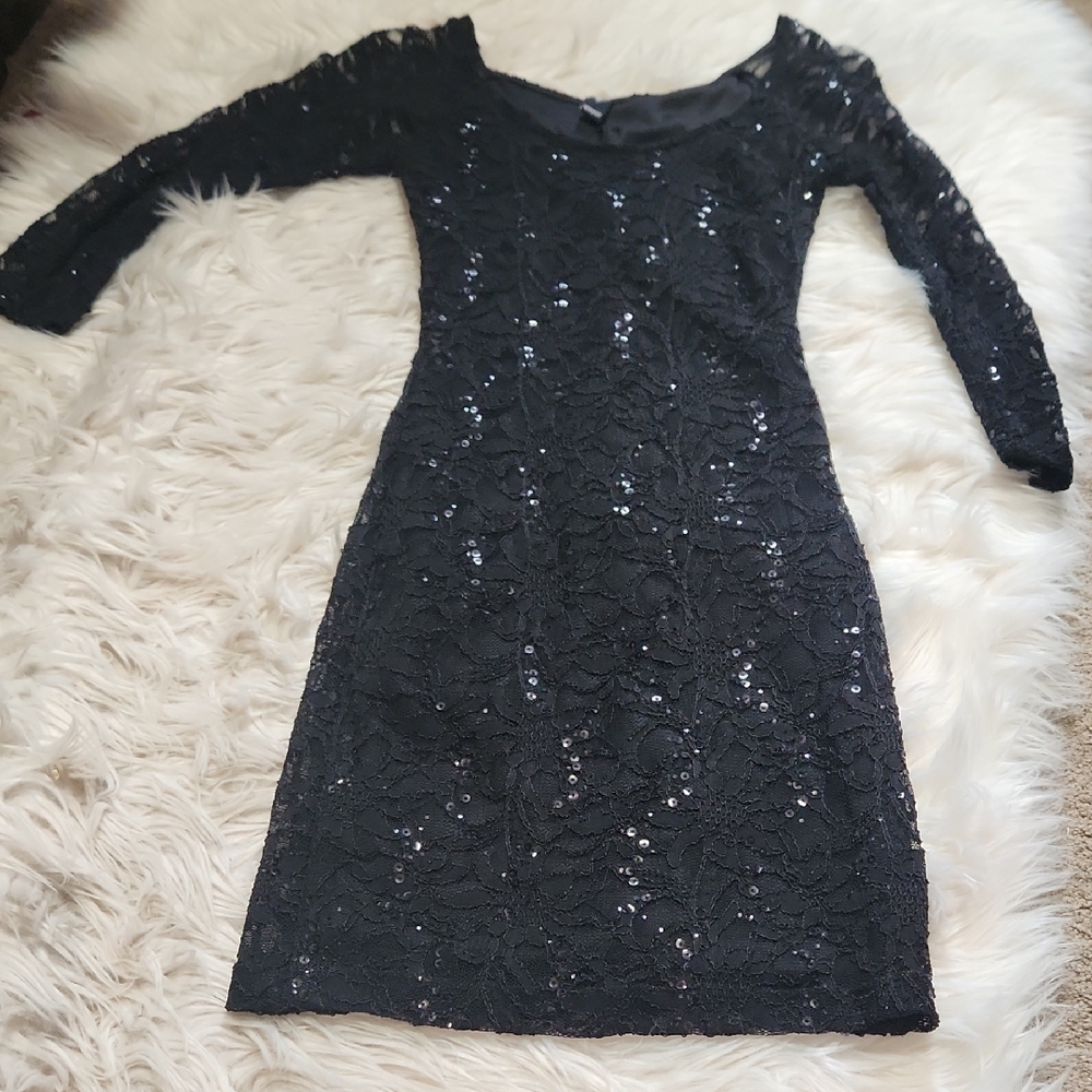 Windsor Lace/Sequin Mini Dress- Size 1/2